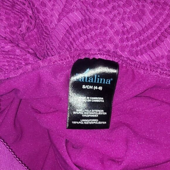 Catalina Textured One Piece Swimsuit Women's Size Small - Picture 3 of 3